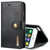 DG.MING Schutzhülle für iPhone 8 & 7, Crazy Horse-Textur, horizontales Flip, abnehmbare magnetische Schutzhülle mit Halterung, Kartenfächern und Geldbörse, iPhone 8 & 7